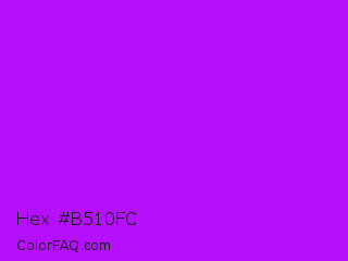Hex #b510fc Color Image