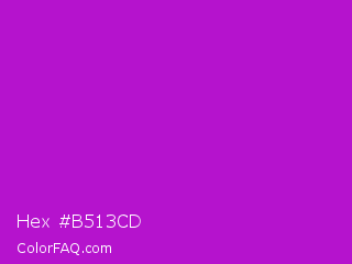 Hex #b513cd Color Image