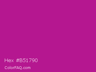 Hex #b51790 Color Image