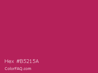 Hex #b5215a Color Image