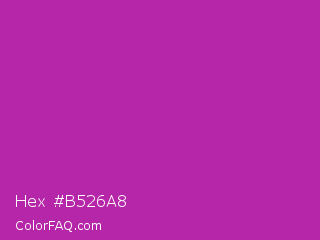 Hex #b526a8 Color Image