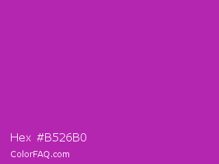 Hex #b526b0 Color Image
