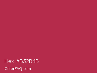 Hex #b52b4b Color Image