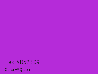Hex #b52bd9 Color Image