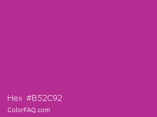 Hex #b52c92 Color Image