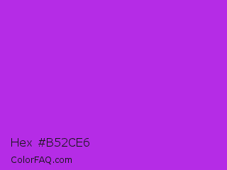 Hex #b52ce6 Color Image