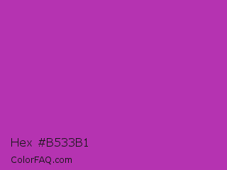 Hex #b533b1 Color Image
