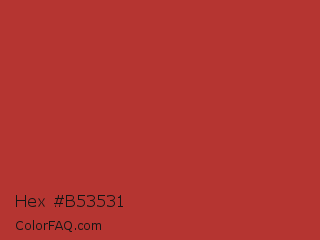 Hex #b53531 Color Image