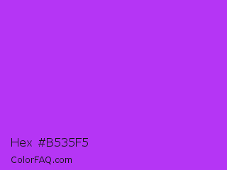 Hex #b535f5 Color Image