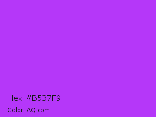 Hex #b537f9 Color Image