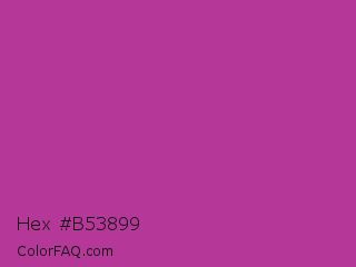 Hex #b53899 Color Image