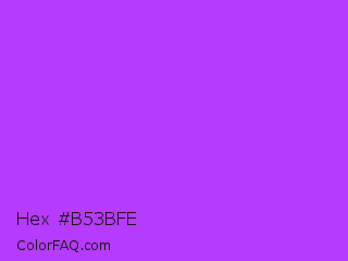 Hex #b53bfe Color Image