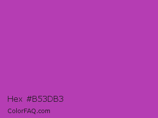 Hex #b53db3 Color Image