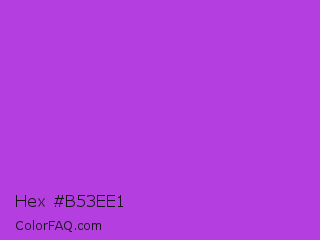 Hex #b53ee1 Color Image