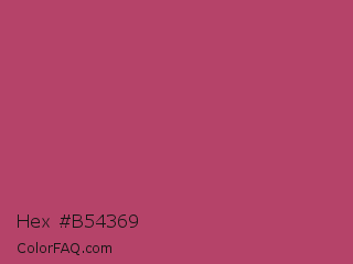 Hex #b54369 Color Image