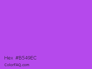 Hex #b549ec Color Image
