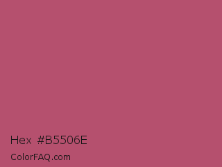 Hex #b5506e Color Image