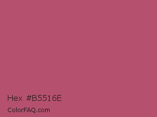 Hex #b5516e Color Image