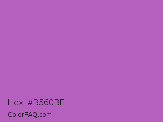 Hex #b560be Color Image