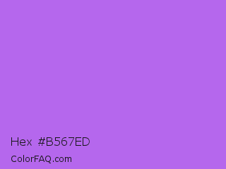 Hex #b567ed Color Image