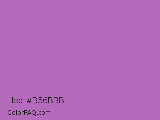 Hex #b56bbb Color Image