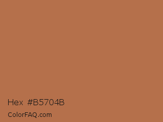 Hex #b5704b Color Image