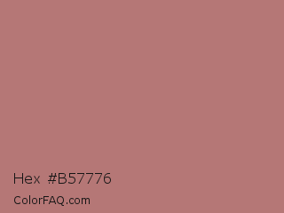 Hex #b57776 Color Image