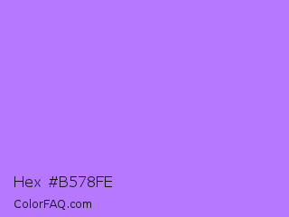 Hex #b578fe Color Image