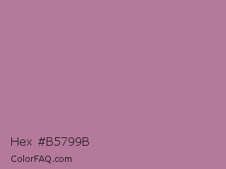 Hex #b5799b Color Image