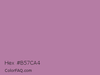 Hex #b57ca4 Color Image