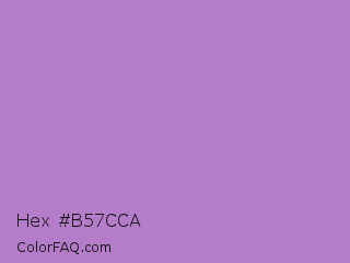 Hex #b57cca Color Image