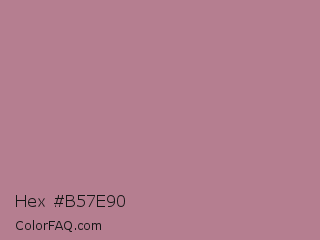 Hex #b57e90 Color Image