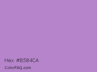 Hex #b584ca Color Image