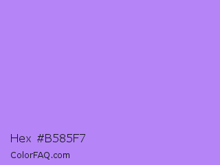 Hex #b585f7 Color Image