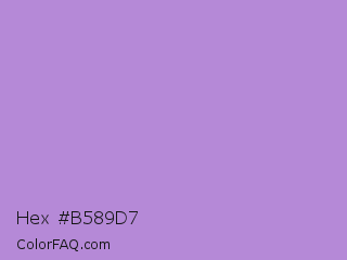 Hex #b589d7 Color Image