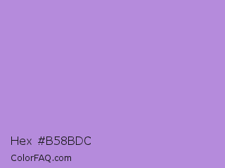 Hex #b58bdc Color Image