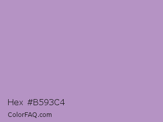 Hex #b593c4 Color Image