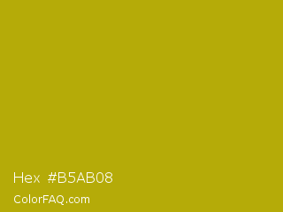 Hex #b5ab08 Color Image