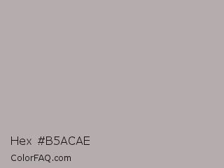 Hex #b5acae Color Image