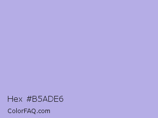 Hex #b5ade6 Color Image
