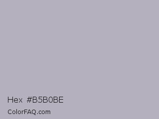Hex #b5b0be Color Image