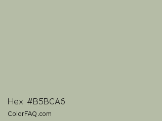 Hex #b5bca6 Color Image