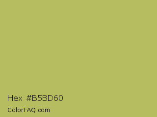 Hex #b5bd60 Color Image