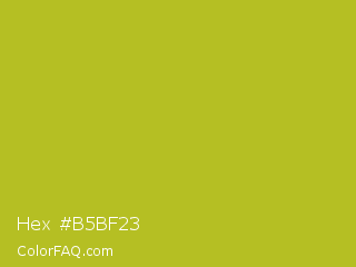 Hex #b5bf23 Color Image