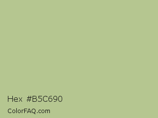 Hex #b5c690 Color Image