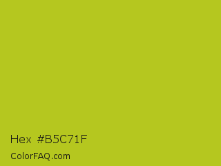 Hex #b5c71f Color Image