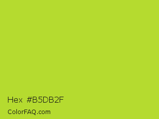 Hex #b5db2f Color Image
