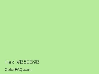 Hex #b5eb9b Color Image