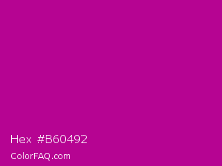 Hex #b60492 Color Image