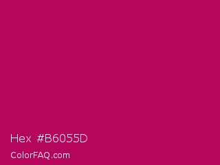 Hex #b6055d Color Image